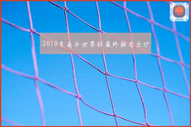 2010年南非世界杯最终排名出炉